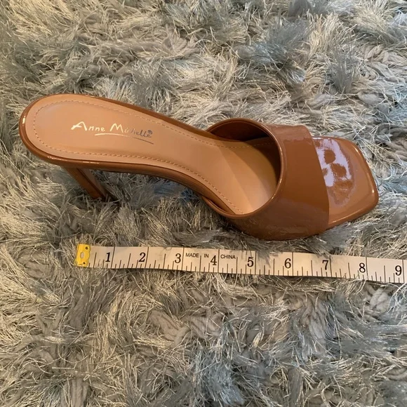 Anne Michelle Square-Toe Stiletto Mules - Picture 6 of 6